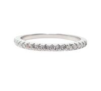 Harfi Women's Diamond Moissanite Crystal Sterling Silver Ring | Size: 56 (O 1/2) Harfi Silver 56 (O 1/2)