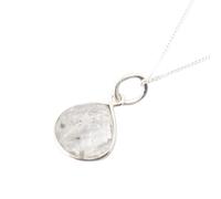 Harfi Women's Herkimer Diamond April Birthstone Crystal Sterling Silver Necklace | Size: 18 inches Harfi Silver 18 inches