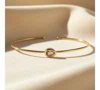 Harfi Women's Minimalist Alexandrite June Birthstone Gold Vermeil Bangle Harfi Gold One Size