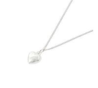 Harfi Women's Minimalist Puffed Heart Sterling Silver Necklace | Size: 18 inches Harfi Silver 18 inches