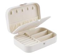 Harfi Women's Multi Functional White Jewellery Organiser Box in Gold Harfi Gold One Size