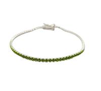 Harfi Women's Peridot August Birthstone Sterling Silver Tennis Bracelet in Green | Size: 18 cm Harfi Green 18 cm