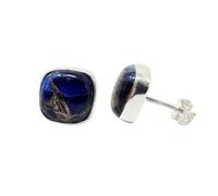 Harfi Women's Sapphire September Birthstone Silver Stud Earrings Harfi Silver One Size