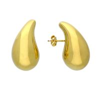 Harfi Women's Statement Gold Plated Teardrop Style Stud Earrings Harfi Gold One Size