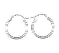 Harfi Women's Sterling Silver 20mm Sleeper Creole-Hinged Hoop Earrings Harfi Silver One Size
