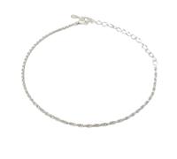 Harfi Women's Sterling Silver Everyday Rope Chain Stacking Bracelet | Size: 7.5 inches Harfi Silver 7.5 inches