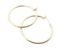 Harfi Women's Stylish & Versatile 30mm Gold Plated Hoop Earrings | Size: 3 cm Harfi Gold 3 cm