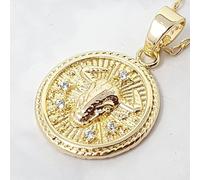 Harfi Women's Taurus Zodiac Gold Plated Round Pendant Charm Harfi Gold One Size