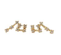 Harfi Women's Virgo Star Sign Constellation Astrology Tiny Earrings in Gold Harfi Gold One Size