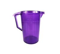 Harfield 750ml Shatterproof Copolyester Plastic Pitcher Measuring Drink Jug with Lid BPA Free Graduated (Purple)