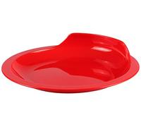 Harfield Assisted Dining Scoop Non Slip Plate 23cm HQ Unbreakable Copolyester (Red)