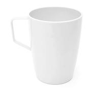 Harfield Beakers/Mugs with Handle (White 280ml) Pack of 4 Virtually Unbreakable Polycarbonate Plastic