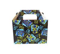 Harfield Kids Lunch Boxes Console Gamer Design Happy Meal Style Cardboard Recyclable Disposable FSC Certified Pack of 25