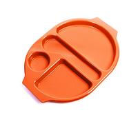Harfield Large Meal Tray Orange 38x28cm Virtually Unbreakable Reusable Dishwasher safe Polycarbonate