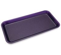 Harfield Polycarbonate Plastic Individual Serving Platter Purple Sparkle (Pack of 2)
