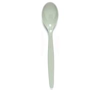 Harfield Reusable Teaspoons Grey Green 14.5cm (Pack of 10) HQ Unbreakable Polycarbonate