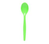 Harfield Reusable Teaspoons Lime 14.5cm (Pack of 10) HQ Unbreakable Polycarbonate