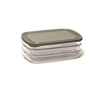 Harfield Tableware Amuse 3 Compartment Meat Fridge Food Storage Box Deli Cold Cuts Containers Cheese Saver