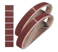 HARFINGTON 1-1/2 x 30 Inch Sanding Belts, 21 Pcs 40/60/80/120/150/240/400 Grits Aluminum Oxide Abrasive Belt Sander File Belt for Woodworking, Metal Polishing, Knife Sharpener