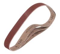 HARFINGTON 1 x 30 Inch Sanding Belts, 5 Pcs 120 Grits Aluminum Oxide Belt Sander Abrasive File Belt for Woodworking, Metal Polishing, Knife Sharpener