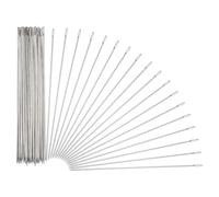 HARFINGTON 100 Pcs Sewing Needles 0.06 x 6 Inch Stainless Steel Big Eye Embroidery Thread Beading Leather Needle Upholstery Hand Sewing Awl for Art Craft Stitching Home Repair, Silver