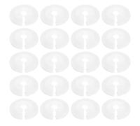 HARFINGTON 10pcs Flange Pipe Cover Decoration 1.18" to 2.17" (30-55mm) Plastic Clip-on Wall Hole Cover Under Sink Pipe Radiator Escutcheon Collar for Bathroom Kitchen Toilet, White