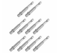 HARFINGTON 10pcs Impact Socket Adapter 1/4" Square Drive 1/4" Hex Shank 2.6" Long Extension Bit for Axle Nut Driver Drill Socket Sets