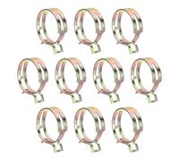 HARFINGTON 10pcs Spring Band Type Hose Clamps 44mm Fuel Line Hose Spring Clip Silicone Vacuum Hose Pipe Clamp Low Pressure Tube Clip Fastener, Colorful