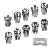 HARFINGTON 10pcs Spring Collet Chuck ER16 1mm-10mm 65Mn Spring Steel Precision Router Collets for CNC Engraving Milling Lathe Tool