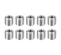 HARFINGTON 10pcs Thread Repair Inserts M16 x 2 Male to M10 x 1.5 Female Thread 15mm Long Stainless Steel Reducing Nuts Metric Self Tapping Sleeves Threaded Reducer Industrial Fasteners