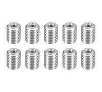 HARFINGTON 10pcs Thread Repair Inserts M16 x 2 Male to M8 x 1.25 Female Thread 20mm Long Stainless Steel Reducing Nuts Metric Self Tapping Sleeves Threaded Reducer Industrial Fasteners