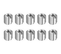 HARFINGTON 10pcs Thread Repair Inserts M8 x 1.25 Male to M5 x 0.8 Female Thread 8mm Long Stainless Steel Reducing Nuts Metric Self Tapping Sleeves Threaded Reducer Industrial Fasteners
