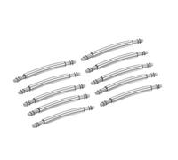 HARFINGTON 10pcs Watch Band Pins 14mm Curved Spring Bar Pin 1.5mm Dia Stainless Steel Double Flanged End Link Repair Kit for Watch Band Bracelet