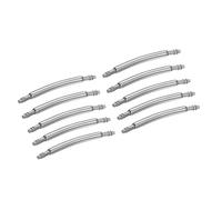 HARFINGTON 10pcs Watch Band Pins 16mm Curved Spring Bar Pin 1.8mm Dia Stainless Steel Double Flanged End Link Repair Kit for Watch Band Bracelet