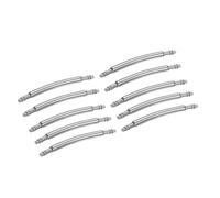 HARFINGTON 10pcs Watch Band Pins 17mm Curved Spring Bar Pin 1.3mm Dia Stainless Steel Double Flanged End Link Repair Kit for Watch Band Bracelet
