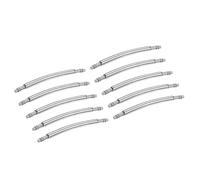 HARFINGTON 10pcs Watch Band Pins 19mm Curved Spring Bar Pin 1.8mm Dia Stainless Steel Double Flanged End Link Repair Kit for Watch Band Bracelet