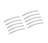 HARFINGTON 10pcs Watch Band Pins 23mm Curved Spring Bar Pin 1.8mm Dia Stainless Steel Double Flanged End Link Repair Kit for Watch Band Bracelet