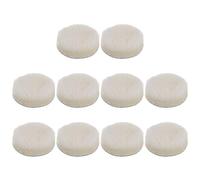 HARFINGTON 10pcs Wool Buffing Pads, 3 inch Polishing Pad Car Auto Buffing Pads Wool Polishing Buffing Pad Hook and Loop for Car Polishing, Buffing and Cutting