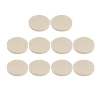 HARFINGTON 10pcs Wool Felt Polishing Pads, 2 inch Buffing Wheel Polish Pad Flocking Hook & Loop Back for Car Glass Plastic Metal Stone