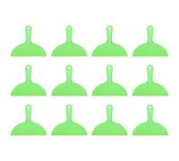 HARFINGTON 12pcs Putty Scraper 7.87" Plastic Flexible Putty Knives Disposable Paint Spreader Cleaner Tool for Spackling, Patching Painting Repairing, Green
