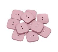 HARFINGTON 12pcs Sewing Button 30mm (1-3/16") 2 Holes Square Resin Button Craft Sewing Replacement Accessories for Clothing DIY Crafts Decoration, Pink