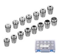 HARFINGTON 15pcs Spring Collet Chuck ER25 2mm-20mm 65Mn Spring Steel Precision Router Collets for CNC Engraving Milling Lathe Tool