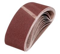 HARFINGTON 2-3/8 x 10-1/4 Inch Sanding Belts, 12 Pcs 40/60/80/120 Grit Aluminum Oxide Abrasive Belt Sander File Belt for Woodworking, Metal Polishing, Knife Sharpener