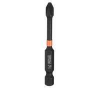 HARFINGTON #2 Phillips Impact Screwdriver Bit PH2 1/4" Hex Shank 2.56" (65mm) Long Magnetic Cross Head Drill Bits S2 Steel Industrial Screw Driver for Impact Power Drivers, Black/Yellow
