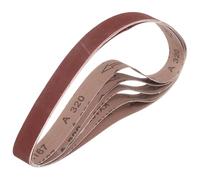 HARFINGTON 2 x 48 Inch Sanding Belts, 6 Pcs 320 Grits Aluminum Oxide Abrasive Belt Sander File Belt for Woodworking, Metal Polishing, Knife Sharpener