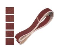 HARFINGTON 2 x 72 Inch Sanding Belts, 10 Pcs 80/120/150/240/400 Grits Aluminum Oxide Abrasive Belt Sander File Belt for Woodworking, Metal Polishing, Knife Sharpener