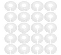 HARFINGTON 20pcs Flange Pipe Cover Decoration 2.17" to 2.95" (55-75mm) Plastic Clip-on Wall Hole Cover Under Sink Pipe Radiator Escutcheon Collar for Bathroom Kitchen Toilet, White