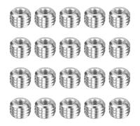HARFINGTON 20pcs Thread Repair Inserts M8 x 1.25 Male to M4 x 0.7 Female Thread 6mm Long Stainless Steel Reducing Nuts Metric Self Tapping Sleeves Threaded Reducer Industrial Fasteners