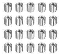 HARFINGTON 20pcs Thread Repair Inserts M8 x 1.25 Male to M5 x 0.8 Female Thread 8mm Long Stainless Steel Reducing Nuts Metric Self Tapping Sleeves Threaded Reducer Industrial Fasteners