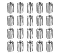 HARFINGTON 20pcs Thread Repair Inserts M8 x 1.25 Male to M6 x 1 Female Thread 12mm Long Stainless Steel Reducing Nuts Metric Self Tapping Sleeves Threaded Reducer Industrial Fasteners